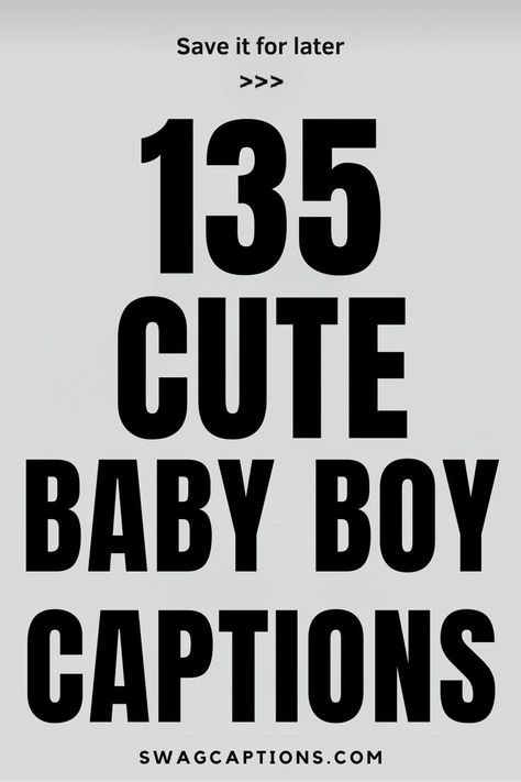 Looking for the perfect caption to capture your little one's charm? Check out this collection of Cute Baby Boy Captions for Instagram that will make your posts even more adorable! Whether you're sharing his first smile, a fun playtime moment, or a sweet nap, these captions are perfect for showcasing your baby boy’s precious personality. Get inspired with heartwarming, funny, and memorable phrases that add the perfect touch to your next post. Raising A Son, Smile Captions, Baby Captions, Baby Boy Quotes, Cute Captions, Baby Boy Pictures, Perfect Captions, Quotes For Instagram