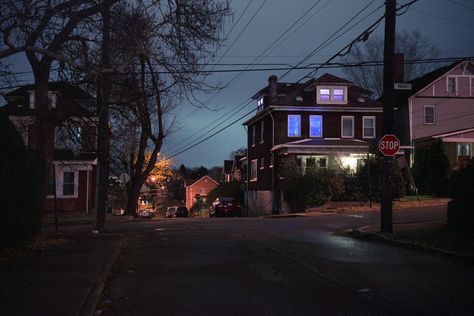 Home At Night Aesthetic, Suburban Aesthetic, At Night Aesthetic, Home At Night, Town Aesthetic, Midwest Emo, Small Town Life, Last Ride, The Dawn