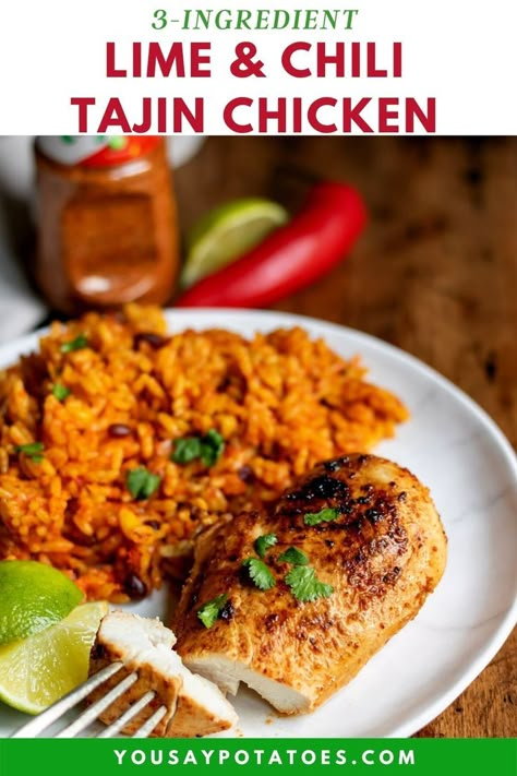 Plate of Tajin Chicken. Chicken With Tajin Seasoning, Tajin Rice, Chicken Tajin Recipes, Tajin Chicken Recipe, Tajin Recipes Chicken, Recipes Using Tajin Seasoning, Recipes With Tajin Seasoning, Recipes With Tajin, Tajin Seasoning Uses