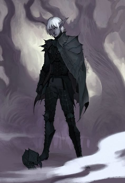 Dnd Drow, Drow Male, Half Drow, Dnd Elves, Elf Characters, Elves Fantasy, Elf Art, Dungeons And Dragons Characters, Dnd Art