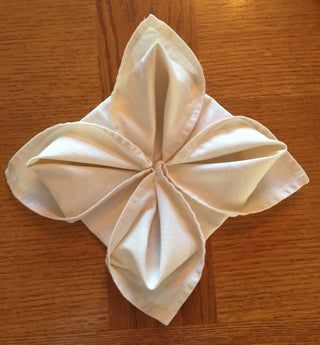 Napkin Folding - Flower : 9 Steps (with Pictures) - Instructables Flower Napkin Folding, Napkin Folding Flower, Easter Napkin Folding, Napkin Flowers, Yea Party, Diy Napkin Folding, Folded Napkins, Flower Folding, Folding Napkins