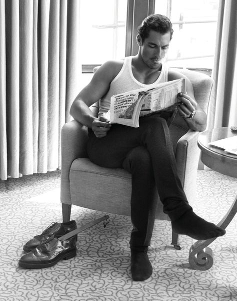 another photo featured in BOND magazine (picture credit: @esquiremy) David Gandy Style, Jonathan King, Sean O'pry, Male Models Poses, Magazine Pictures, David James Gandy, David J, David Gandy, Gentleman Style