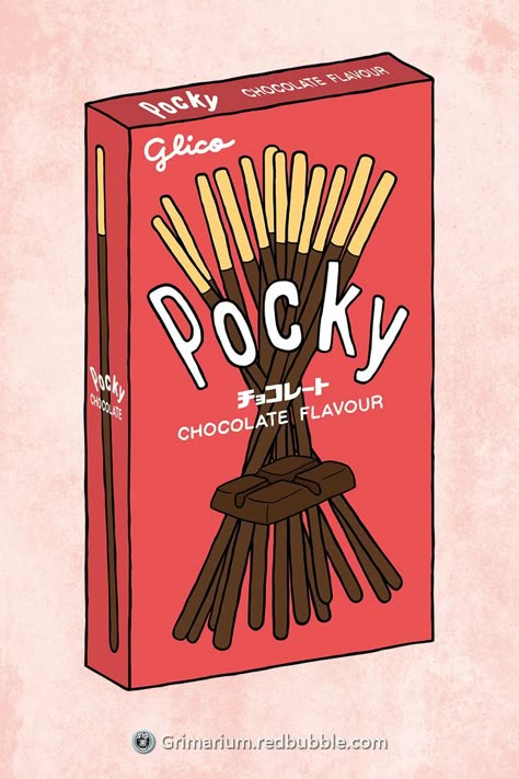 Pocky Coklat, Lays Drawing, Pocky Drawing, Chocolates Drawing, Pocky Aesthetic, Snacks Drawing, Snack Drawing, Kopiko Candy, Chocolate Sticker