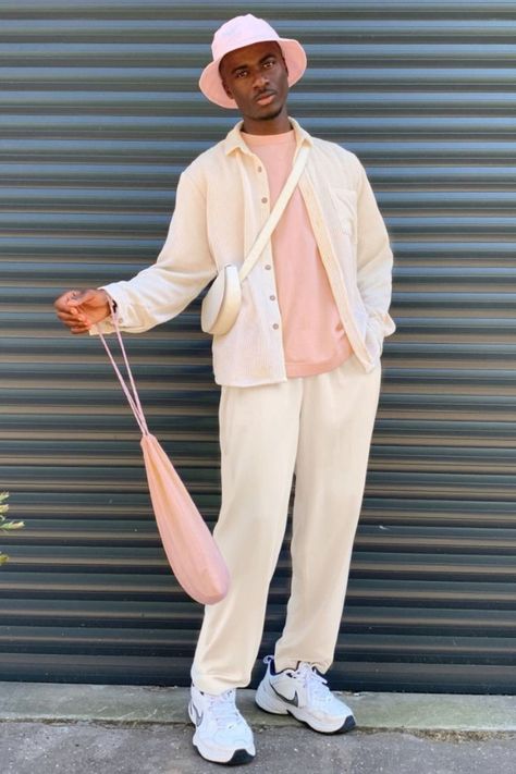 Pastel Casual Outfit For Men, Pastel Preppy Outfit Men, Pastel Clothes For Men, Pastel Outfit Ideas Men, Pastel Streetwear Men, Men’s Pastel Outfits, Pastel Fashion Men, Pastel Clothes Men, Men Pastel Outfit