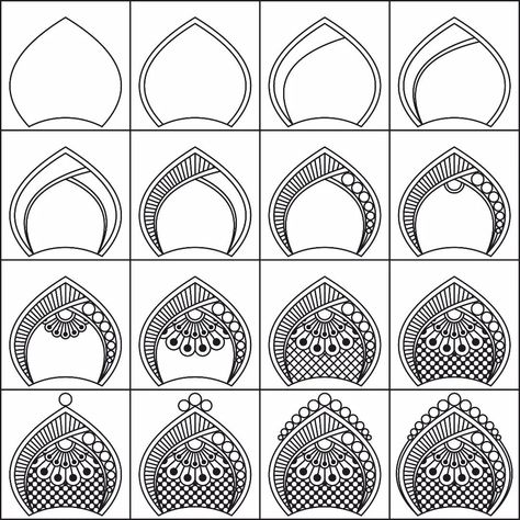 MSB Digital Artistics on Instagram: “How To Draw An Intermediate Petal Pattern Design, Step By Step” Mandala Practice, Mandela Patterns, Mandala Doodle, Tracing Sheets, Easy Mandala Drawing, Zen Doodle Art, Mandala Art Therapy, Colouring Sheets, Mandala Patterns