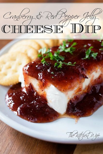 The perfect, quick and easy, appetizer of Cranberry Red Pepper Jelly Cheese Dip! Cranberry Red Pepper Jelly, Pepper Jelly Cheese Dip, Cranberry Dip, Pepper Jelly Recipes, Dip Recipes Appetizers, Red Pepper Jelly, Cheese Dip Recipe, Cheese Dip Recipes, Appetizers Easy Finger Food