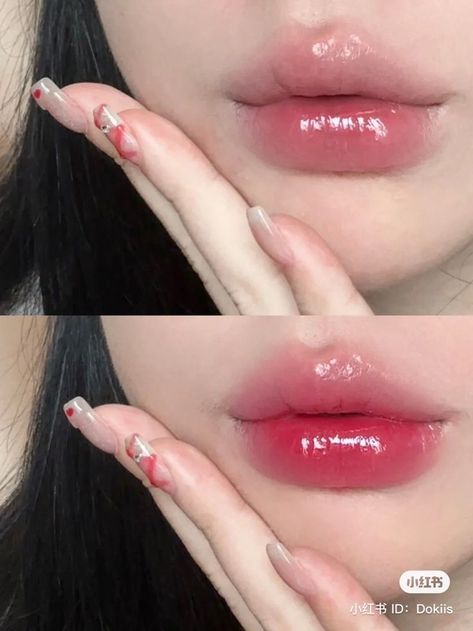 #makeup #casual #douyin Photo Icon Aesthetic, Aesthetic Lipstick, Lips Inspiration, Gradient Lips, Photo Icon, Lip Makeup Tutorial, Ethereal Makeup, Makeup Tut, Get Money