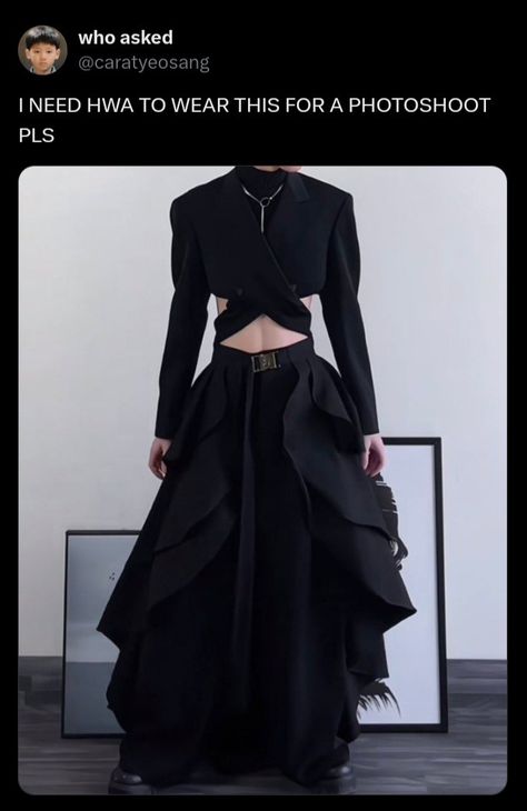 Seonghwa ATEEZ Seonghwa Work Outfit, Seonghwa In A Dress, Ateez Seonghwa Outfit, Zohra Core, Seonghwa Crazy Form Outfit, Seonghwa Outfit Inspired, Halazia Ateez Outfit, San Ateez Outfit, Seonghwa Dress