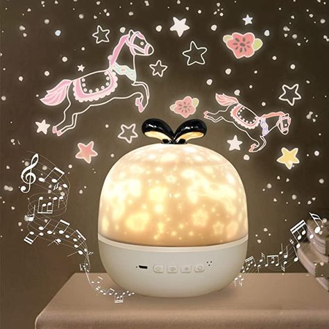 Amazon.com: TOTACLEA Night Light Projector for Kids, Baby Night Light for Kids Room, Built-in Music Box Button and 6 Projection Lamps, Christmas/Party/Room Interior Decoration, as a Gift for Girls : Baby Baby Lamp, Kids Lamp, Interior Room Decoration, Galaxy Lights, Baby Night Light, Light Projector, Forest Baby, Night Light Projector, Kids Lamps