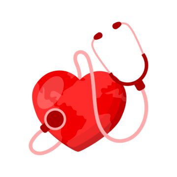 Heart Day Poster, Health Care Poster, Stethoscope Illustration, Business Outline, Heart Organ, Love Doctor, World Heart Day, Health Symbol, Health Icon