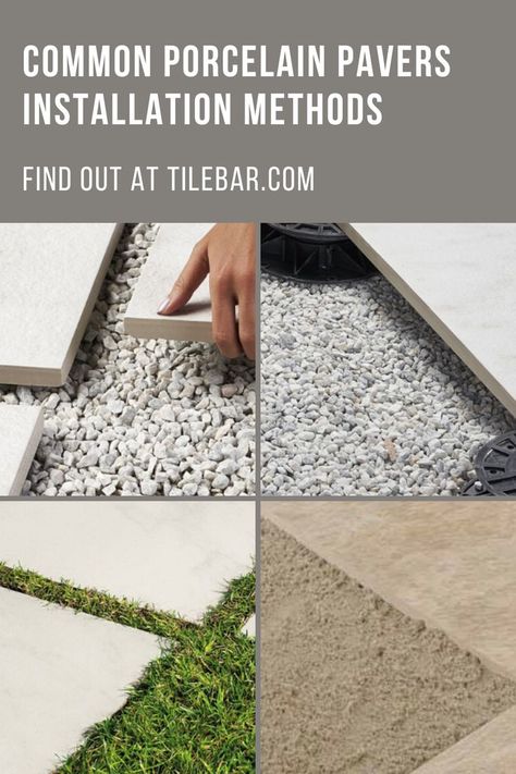 Here are some of the most common installation methods for outdoor porcelain pavers. Find out at Tilebar.com. Bathroom Feature Wall Tile, Tiles Kitchen Floor, Feature Wall Tiles, Floor Tiles Kitchen, Bathroom Feature Wall, Tiles Kitchen Backsplash, Kitchen Floor Tiles, Porcelain Pavers, Outdoor Porcelain Tile