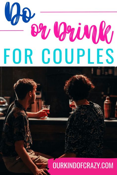 If you’re looking to spice things up a bit in your relationship, a couples question game/a good ol’ fashioned drinking game is all you need. Drinking games can be a ton of fun (as long as they’re played respectfully). Do Or Drink Questions, Couples Question Game, Do Or Drink, Drinking Games For Couples, Question Games For Couples, Drink Games, Fun Drinking Games, Games For Couples, Question Game