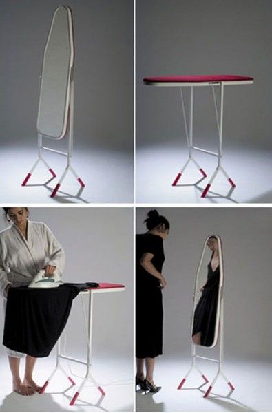 Ironing Board, Cool Inventions, Mirror Designs, Sewing Room, Cool Products, Cool Ideas, Good Ideas, Cool Gadgets, Design Interior