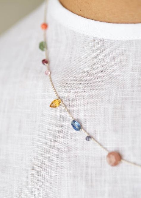 Purl Soho, Silk Cord, Bijoux Diy, Jewelry Inspo, Mind Blowing, Spider Web, Early Morning, Cute Jewelry, Gemstone Necklace