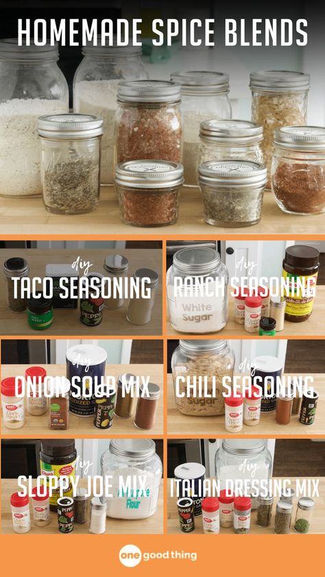 homemade spice blends Gluten Free Dry Mixes, Diy Dry Mixes Recipes, Homemade Mixes In A Jar, Diy Dry Mixes, Dehydrated Spices, Dry Mixes Make Your Own, Dry Mix Recipes, Homemade Spice Mixes, Italian Spice