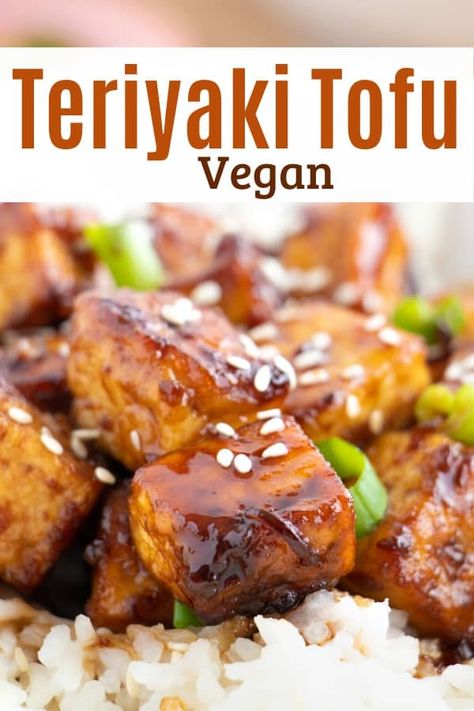 Teriyaki Tofu Recipe | plant.well Vegan Teriyaki Tofu, Orange Tofu Recipe, Vegan Chinese Food, Vegan Teriyaki, Recipes Tofu, Recipe Tofu, Tofu Recipes Healthy, Tofu Recipes Vegan, Teriyaki Tofu