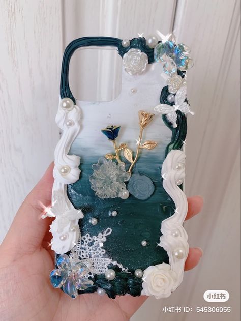 Fluffy Phone Cases, Cesing Hp, Preppy Phone Case, Decoden Diy, Decoden Case, Diy Phone Case Design, Cream Glue, Decoden Phone Case, Cream Art