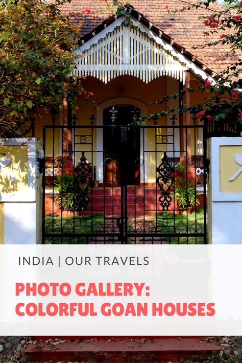 Photo Gallery - Colorful Goan Houses Goan Windows, Goa Inspiration, Goa Architecture, Goan Architecture, Entrance Roof, Goan Houses, Luxury Mountain Lodge, Architecture Paintings, Indian Houses