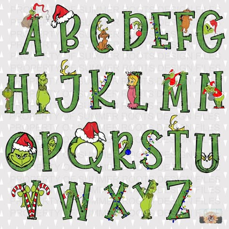 Christmas Alphabet Letters Perfect for christmas-themed designs, greeting cards, shirt, crafts, holiday-themed projects, and festive decorations. #christmasletter #christmasalphabet #christmasfont #holidayfont Grinch Template, Free Aesthetic Fonts, Classroom Christmas Ideas, Christmas Alphabet Letters, Happy New Year Font, Font Abc, Fonts Google Docs, Nightmare Before Christmas Font, Fonts Alphabet Cursive