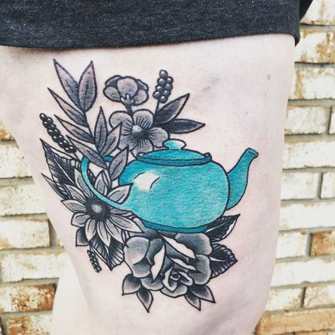 The Office Teapot Tattoo, The Office Teapot, The Office Tattoo, Teapot Tattoo, Ink Inspiration, Tea Pot, Ink Tattoo, The Office, Tattoo Ideas