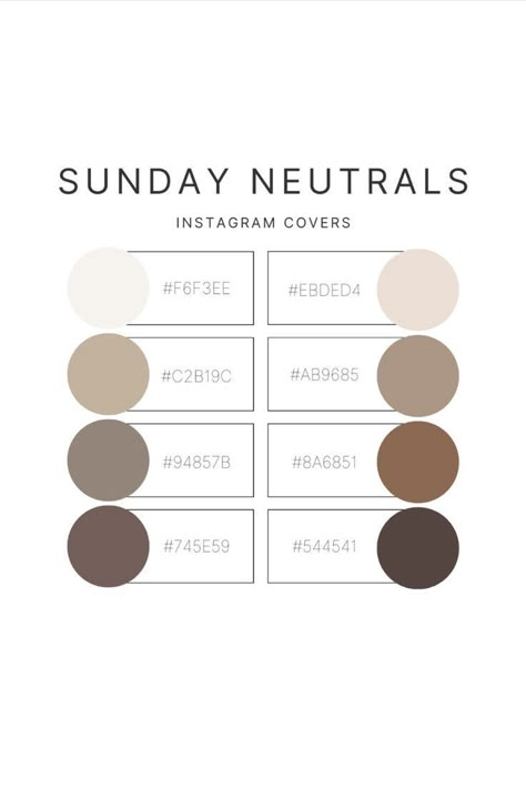 Hex codes, neutrals, neutral color pallette Brown Color Palette Hex Code, Neutral Color Palette With Hex Codes, Fall Fonts, Business Fonts, Create Logo, Hex Color Palette, House Color Palettes, Brown Color Palette, Color Schemes Colour Palettes