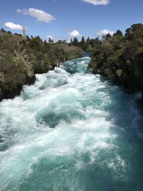 Huka Falls NZ Huka Falls, Hiking New Zealand, Cathedral Cove, Genesis 1, Rotorua, White Water Rafting, Top Travel Destinations, Best Places To Travel, Budget Travel