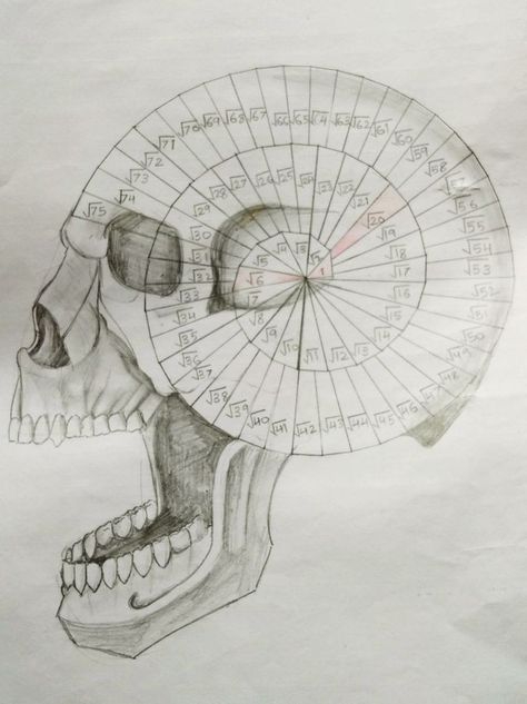 Pythagoras Spiral Art, Math Sketches Art, Theodorus Spiral Art, Fibonacci Spiral Art Drawing, Pythagorean Theorem Spiral Art, Spiral Of Theodorus Art, Pythagoras Drawing, Math Drawings Sketch, Pythagorean Spiral Art Ideas