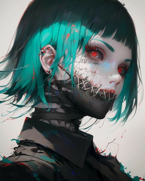 Half Demon Half Human, Punk Visual Art, Zombie Monster, All Anime Characters, Mobile Art, The Best Anime, Beautiful Dark Art, Comic Book Artists, Best Anime