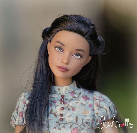 JSW Dolls (@jswdolls) • Instagram photos and videos Barbie Ooak Doll, Dolls Hairstyles, Barbie Repaint, Doll Makeover, Dolls Repaint, Realistic Barbie, Making Wigs, Barbie Hairstyle, Ooak Barbie