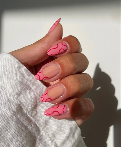 Design Pink Nails, Trendy Shades, Plain Nails, Basic Nails, Nails Spring, Pink Nail, Oval Nails, Fire Nails, Dream Nails