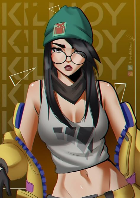 Kill Joy, Cute Pictures To Draw, Spartan Women, Killjoy Valorant, Valorant Killjoy, Valorant Art, Valorant Fanart, Vaporwave Art, Nerd Life