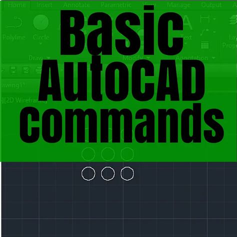 Here are some basic AutoCAD commands and their use. If more information is needed, feel free to go through each AutoCAD tutorial Autocad Commands, 30x50 House Plans, Autocad Tutorial, Circular Pattern, Autocad, More Information, Feel Free, How To Plan, Feelings