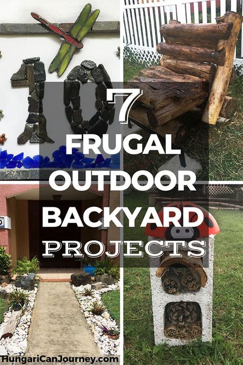 Cute Backyard Ideas Budget, Landscape Ideas For Backyard On A Budget, Garding Ideas For Home, Diy Cheap Patio Ideas, Outdoor Projects Backyards Yard Ideas, Diy Outdoor Landscaping Ideas, Diy Outdoor Oasis, Outdoor Sitting Area Ideas On A Budget, Rock Patio Ideas On A Budget