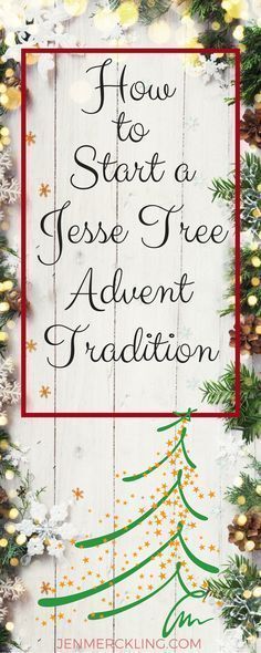 How to make a Jesse Tree! Countdown to Christmas with a Jesse Tree! Celebrate Advent with symbolic ornaments connected to daily scripture readings--start a new family tradition! Jesus Family Tree, Jesse Tree Advent, Homeschool Christmas, Christmas Extravaganza, Family Tree Craft, Tradition Christmas, Jesse Tree Ornaments, Christmas Content, Christ In Christmas