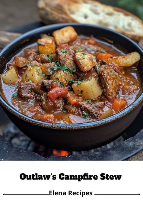 Campfire Stew, The Wild West, Hearty Meals, Wild West, Campfire, Cooking And Baking, The Wild, Stew, Baking