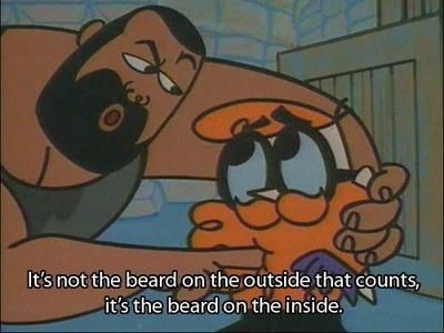 Dexter's Laboratory, it's the size of the beard on the inside that counts. Growing Facial Hair, Dexter Laboratory, Thick Beard, Epic Beard, Beard Love, Grow Beard, Best Inspirational Quotes, Wholesome Memes, Facial Hair