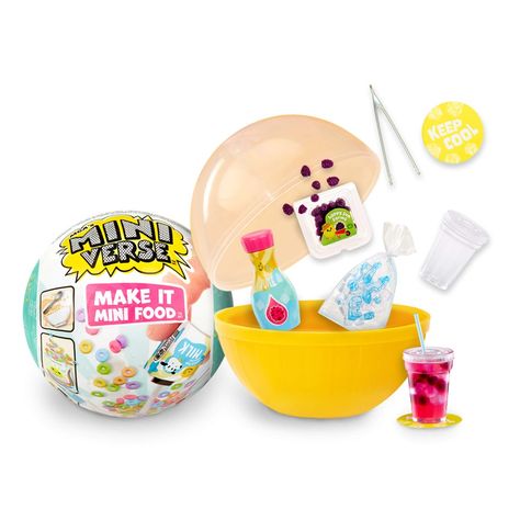 Make It Mini Food, Mini Cafe, Surprise Ball, Food Cafe, Pretend Play Kitchen, Toy Food, Mini Donuts, Mini Kitchen, Milk Carton