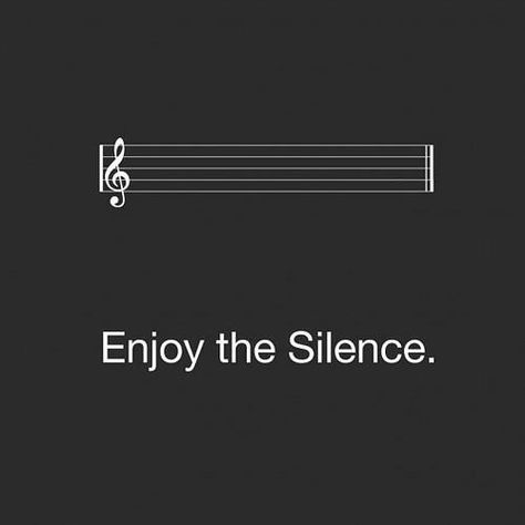 Enjoy the Silence... Shhhh Silence, Enjoy The Silence, Music Quotes, Music Notes, The Words, Inspire Me, Black Background, Words Quotes, Wise Words