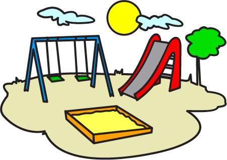 Playground Clip Art School Playground Drawing, Park Drawing For Kids, Backyard Drawing, Playground Drawing, Playground Clipart, Park Clipart, Park Drawing, Playground Painting, Places In The Community