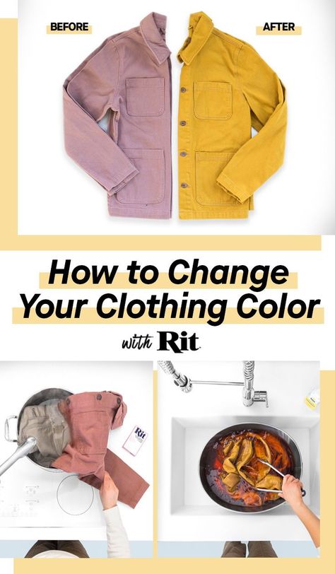 How To Dye A Shirt, Rit Dye Tutorial, How To Dye Clothes, Dyeing Clothes, Clothes Dye, Dye Clothes, Fashion Tricks, Rit Dye, Dyeing Fabric