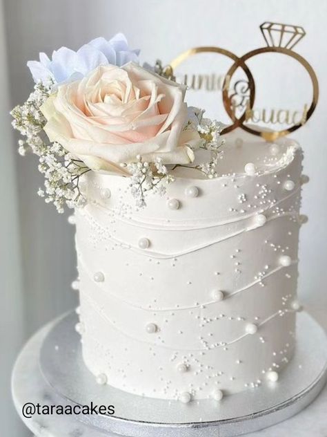 #cake #cakeideas #cakedecor #cakestyle #cakefashions Cake 25th Anniversary, 25th Anniversary Cake Ideas, Bride To Be Cakes Ideas, 25th Anniversary Cake, Anniversary Cake With Photo, Anniversary Cake With Name, Anniversary Cake Ideas, Wedding Cake Designs Simple, 25 Anniversary Cake