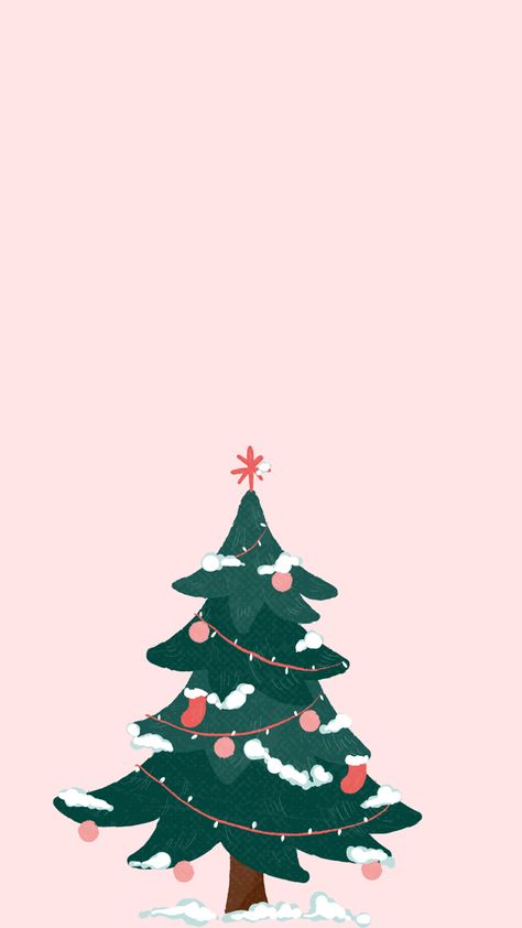 Aesthetic Xmas Wallpaper, Pink Christmas Tree Wallpaper, December Wallpaper Iphone, Cute Christmas Backgrounds, Christmas Lockscreen, Christmas Wallpaper Iphone Cute, Cute Iphone Wallpaper Tumblr, December Wallpaper, Christmas Wallpaper Free