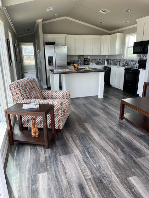 Trailer Remodel Single Wide, Single Wide Trailer Remodel, Mobile Home Redo, Single Wide Remodel, New Mobile Homes, Mobile Home Kitchen, Mobile Home Makeovers, Mobile Home Makeover, Mobile Home Renovations