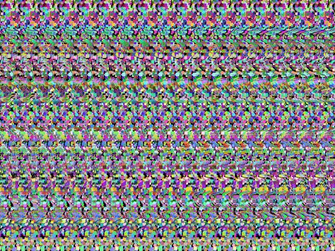 magic eye picture - who else can read it?! If you can't read it on your tablet, try a larger computer monitor. Magic Eye Posters, Posters On Wall, 3d Stereograms, Magic Eye Pictures, Eye Poster, Eye Illusions, Posters On Wall Bedroom, Creepy Backgrounds, Eyes Game