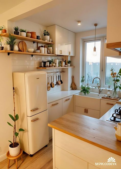 Kabinet Dapur, Interior Design Per La Casa, Dream Apartment Decor, Dream House Rooms, Apartment Decor Inspiration, Apartment Kitchen, Tiny Kitchen, Dream House Interior, Apartment Inspiration