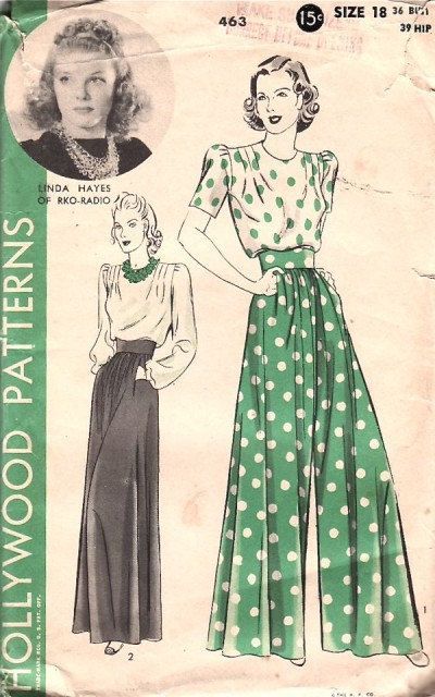 Do any of you remember this lady from What Not To Wear (aka my favorite show when I was in college)? She showed up with these “hostess pajamas” that her mother-in-law had given her beca… Nice Pjs, Pyjama Pattern, Hollywood Patterns, 40s Mode, Patron Vintage, Fashion 1940s, Pajama Pattern, Suit Outfit, Pants Short