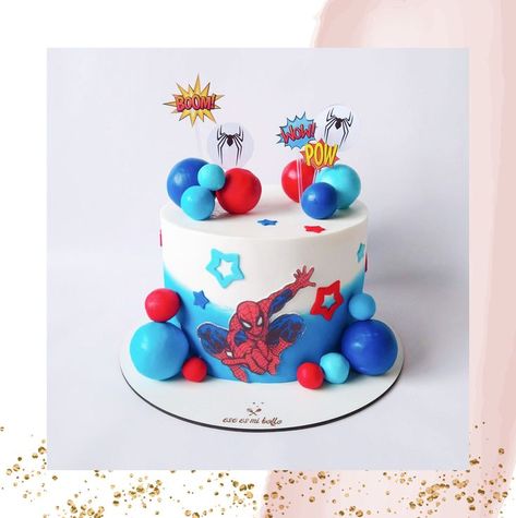 Super Hero Cakes For Boys, Spiderman Cookies, Decor Tort, Spiderman Cupcakes, Spiderman Birthday Cake, Superhero Cake, Spiderman Cake, Spiderman Birthday, Cakes For Boys