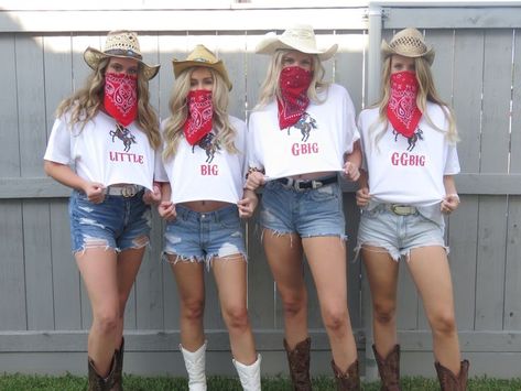 Cowgirl Big Little Reveal, Cowgirl Sorority Theme, Big Little Reveal Themes, Sorority Themes, Big Lil, Big Little Reveal, Delta Zeta, Sigma Kappa, Reveal Ideas