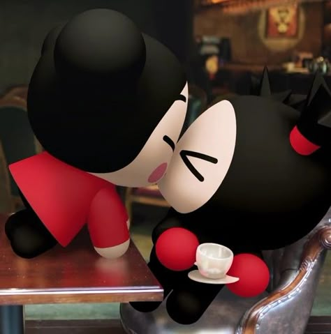 Pucca Matching Pfp, Pucca And Garu Matching Icons, 2021 Pfp, Puca And Garu, Pucca Pfp, Pucca Icons, Pucca X Garu Cartoon, Birthday Pfp, Pucca And Garu