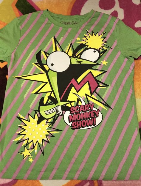 Invader Zim Shirt, Scene Clothing, Scene Shirt, Scene Core, Geek Shirts, Kei Visual, Fashion Terms, Scene Outfits, Invader Zim